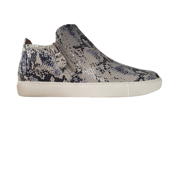 Kenneth Cole Gentle Souls Leather Snake Print Hi Top Fashion Sneakers Size 7.5M - Picture 4 of 9